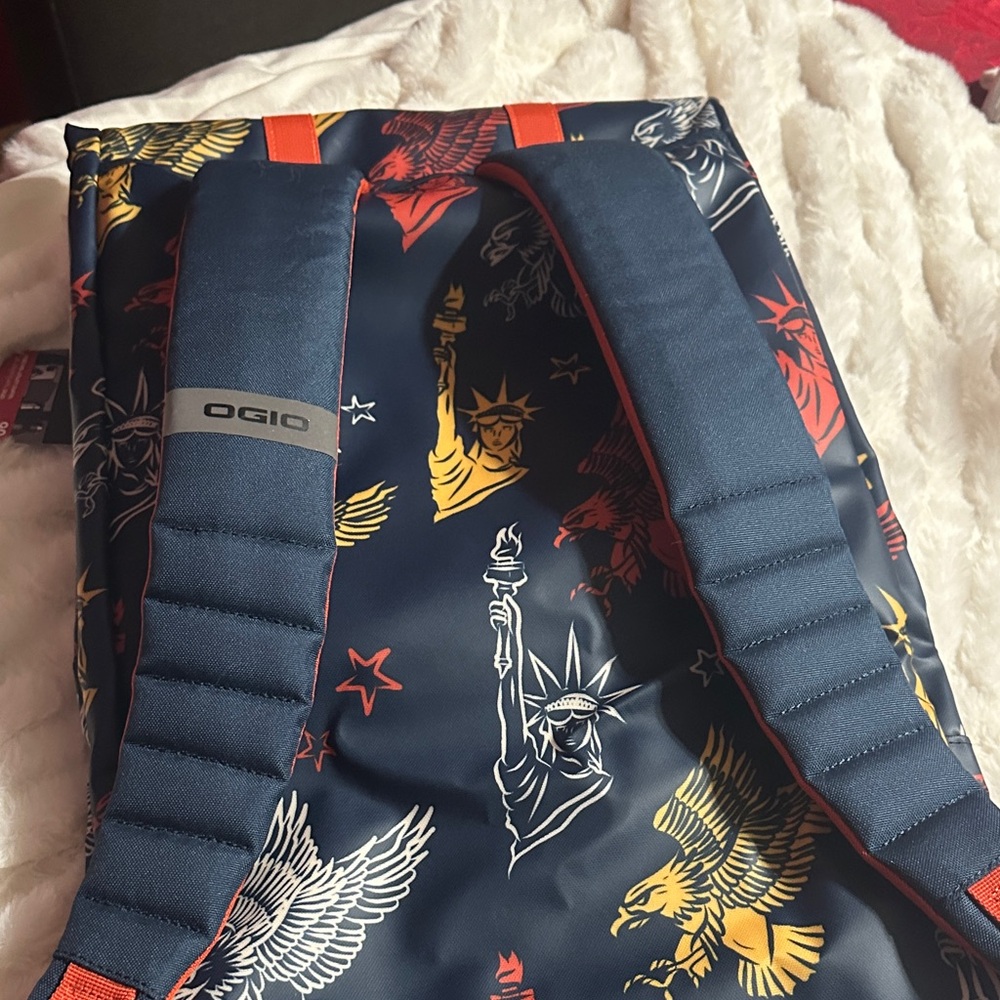 OGIO Blue Backpack with Liberty and Eagle Design